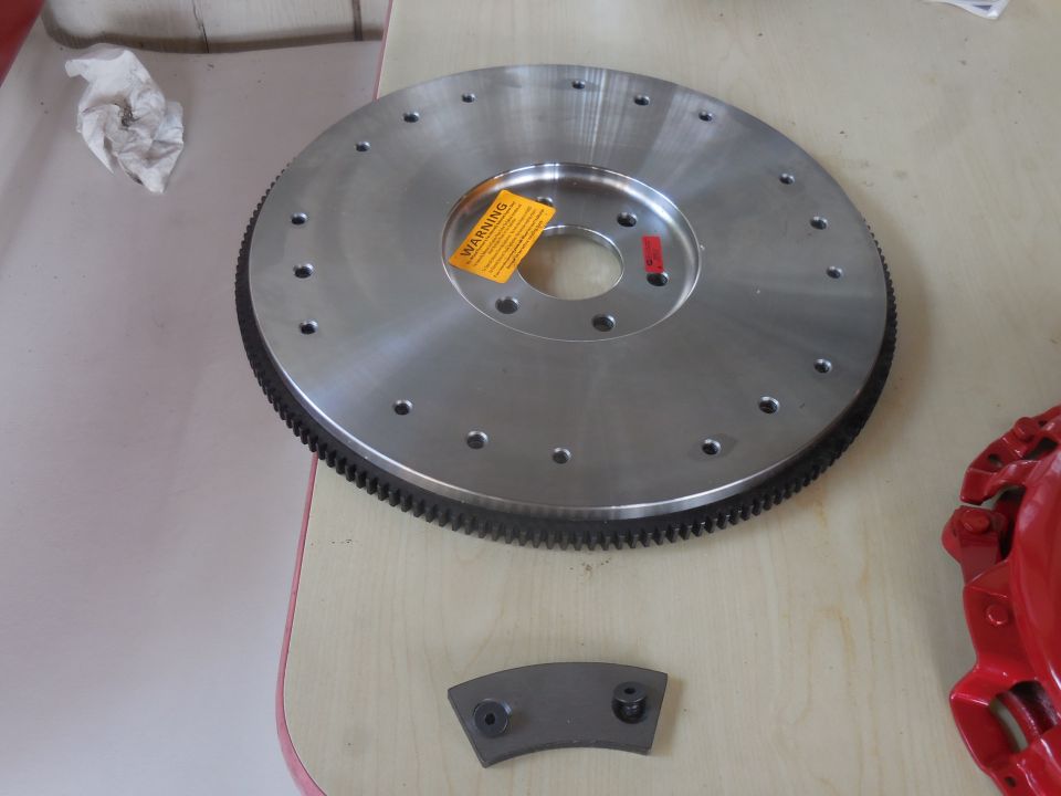 35 lb. steel flywheel with weight for externally balanced engines