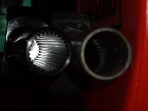 1999 Mercury Grand Marquis - Two splined metal shafts are shown in close-up, with one shaft exhibiting a bright, reflective interior and the other appearing darker and…