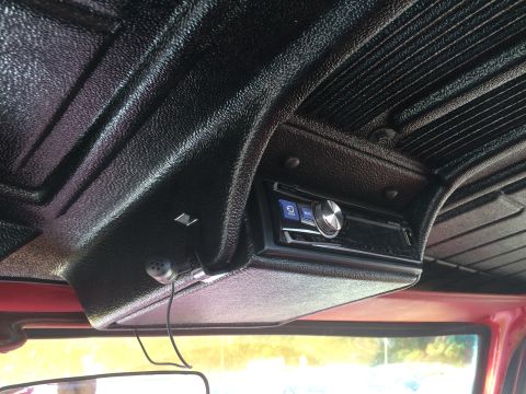 1979 Ford Bronco - Mounted the new radio (with Bluetooth phone connectivity).