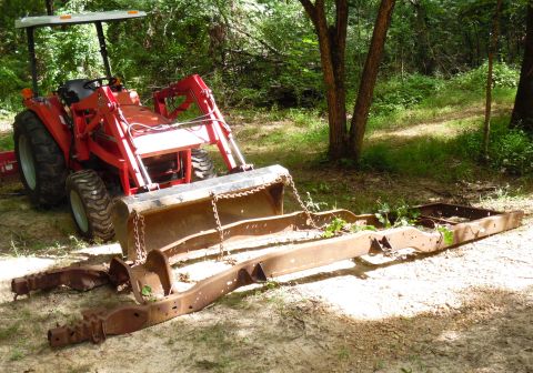 1993 Ford Bronco - This has been in the woods for a few years, and there are some pieces missing, which I'll transfer from the '93EB's bent frame.