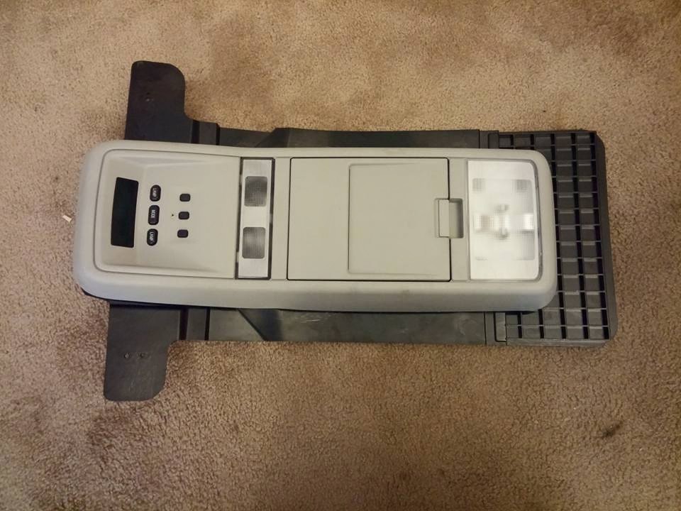 Car radio with digital display and buttons