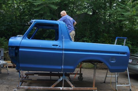 1979 Ford Bronco - Wet sanded with 1500 and ready to buff.