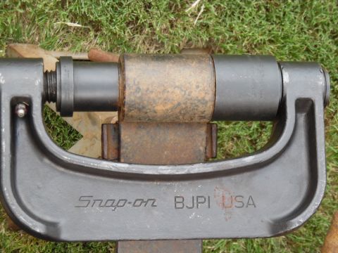 1983 Ford Bronco - On each bushing, I found I needed one setup to initially break the sleeve loose, another setup to drive it about halfway, and a third to pu…