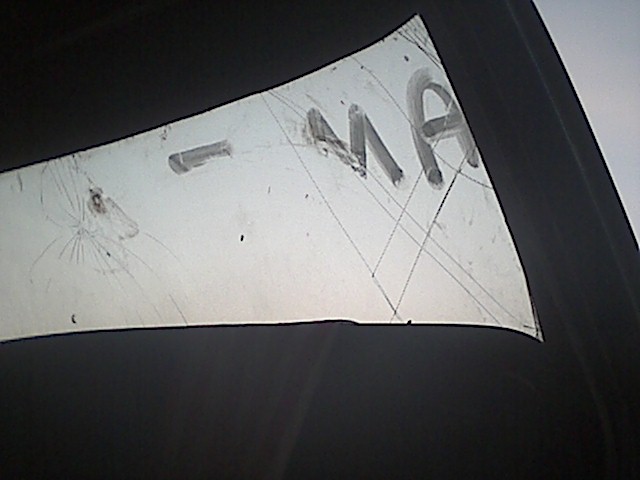 hard to tell from the picture but the post is pushed in