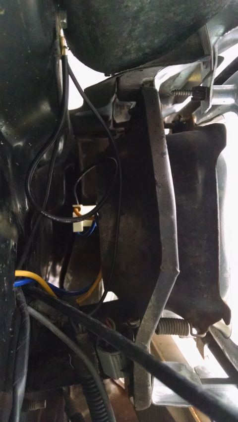 1979 Ford F-150 - This image shows a section of a vehicle's electrical wiring and components, not a specific model year.