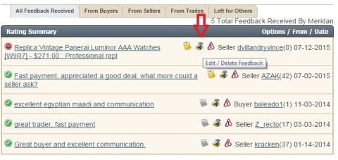 2000 Ford Crown Victoria - This image displays a seller's rating summary with various feedback entries and transaction details.