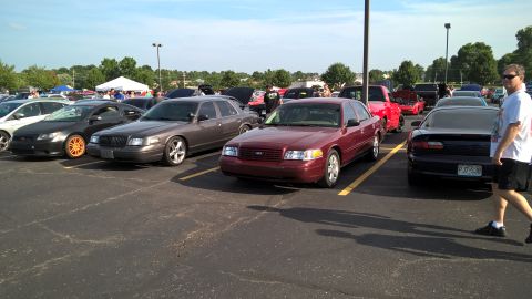 2004 Ford Crown Victoria - Rob and I representing the Midwest Panthers.