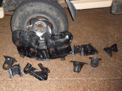 1993 Ford Bronco - Most of these parts will go onto the '96 frame - the rest will be spares. They're all clean, but some of them need the paint & rust removed…
