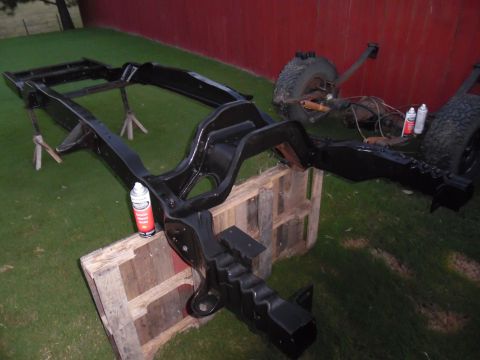 1993 Ford Bronco - This full layer of RustOleum Rubberized Undercoating (593236) will hold up much better than the patchwork applied at the factory. It has be…