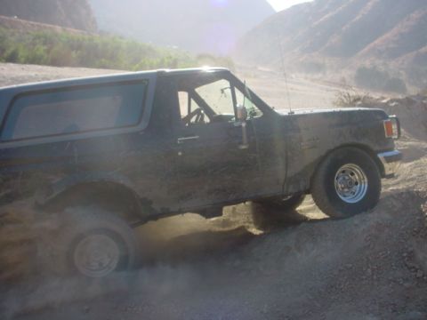 1988 Ford Bronco - I'm kind of embarassed to show my pathetic attempts at climbing a not-so-hard hill. I made it but not without a struggle.