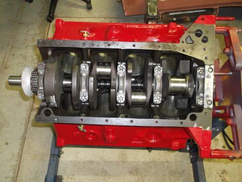 1957 Ford Custom Sedan - Stock 292 crank turned .010"/.010", cleaned & magged, no damage. New CP rod & main bearings, rubber lip rear seal kit.