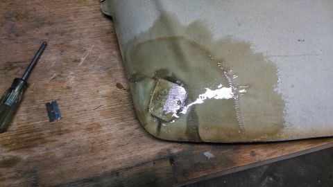 1992 Ford Bronco - Some fiberglass mat and a few coats of resin.