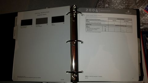 2003 Mercury Marauder - 2004 Mercury dealership interior sample guides. Includes the Marauder.