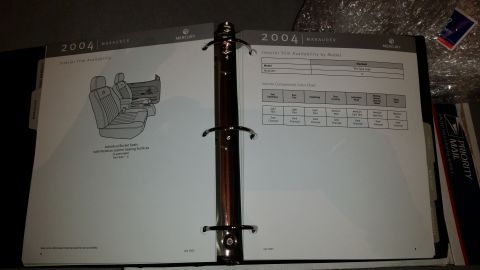 2003 Mercury Marauder - 2004 Mercury dealership interior sample guides. Includes the Marauder.