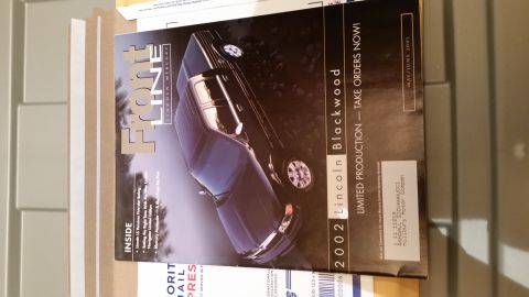 2003 Mercury Marauder - Super-rare 2003 Mint Lincoln/Mercury FrontLine Magazine for dealerships introducing and spotlighting the "new" Marauder. *SOLD*
