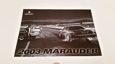 2003 Mercury Marauder - 2003 two-sided interest card. *SOLD*