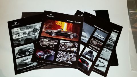2003 Mercury Marauder - Rare Mercury Marauder press kit. Includes multiple press releases, glossy photos, and a press kit CD. *SOLD*