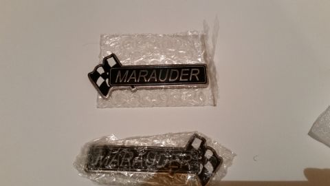2003 Mercury Marauder - "MartyO" fender badges. $80