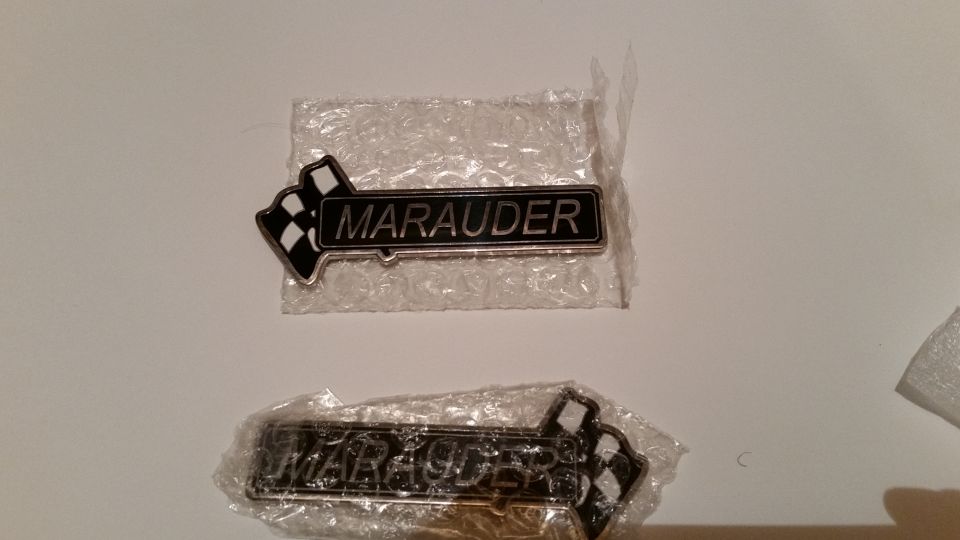 "MartyO" fender badges. $80