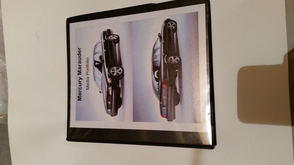Rare THICK Marauder Media portfolio containing numerous articles upon the Marauder's return. 

*SOLD*
