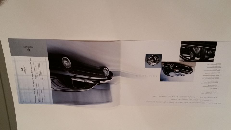 2003 Mercury line-up dealer brochure featuring the Marauder.