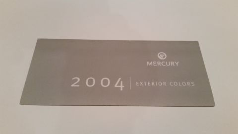 2003 Mercury Marauder - Rare dealer-only 2004 Mercury colors. $25