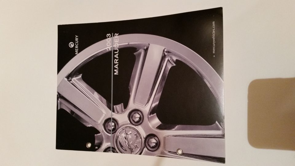 Rare 2003 autoshow Marauder press-kit in MINT condition.

*SOLD*