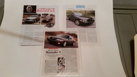 2003 Mercury Marauder - Three Marauder magazine articles. $30