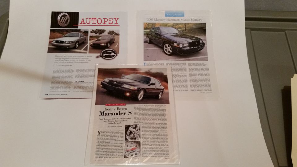 Three Marauder magazine articles.  $30