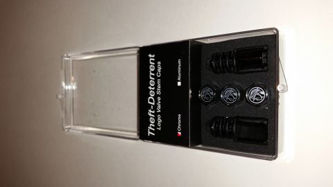 2003 Mercury Marauder - The original Marauder locking-valve caps with godshead logo. *SOLD*