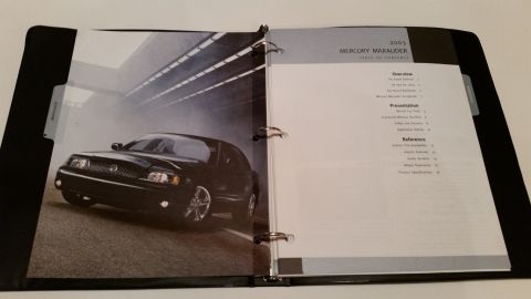 2003 Mercury Marauder - 2003 AND 2004 dealer-only Marauder specifications binder. *SOLD*