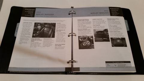 2003 Mercury Marauder - 2003 AND 2004 dealer-only Marauder specifications binder. *SOLD*