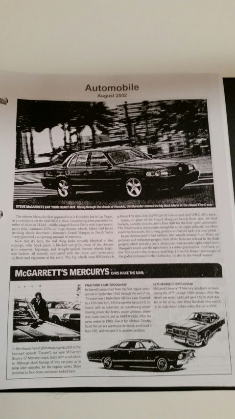 2003 Mercury Marauder - More pics of the Marauder Media Binder.