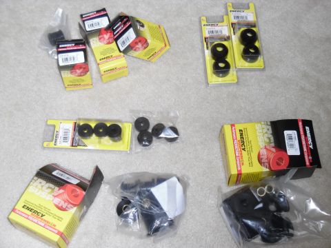 1993 Ford Bronco - Front & rear sway bar bushings, shock bushings, and tie rod end boots for '92-96 Bronco w/quad front shocks. IF THE IMAGE IS TOO SMALL, cli…