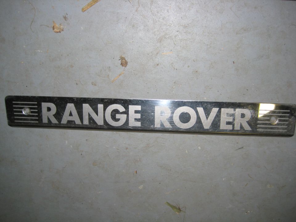 Chrome Range Rover trim piece