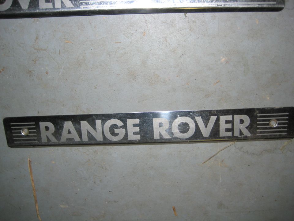 Chrome Range Rover trim piece