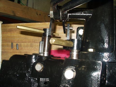 1978 Ford Bronco - I used brass punches to act as the roll pins provided with the kit, as i have to take this all apart.