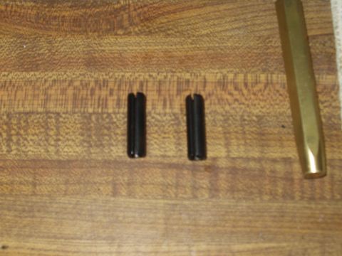 1978 Ford Bronco - Roll pins to secure linkage arm to shift rail.