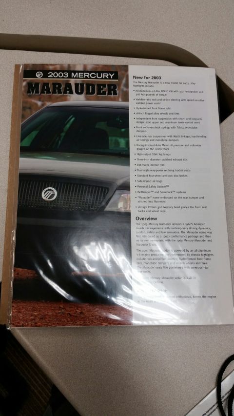 2003 Mercury Marauder - Marauder article & stats $10