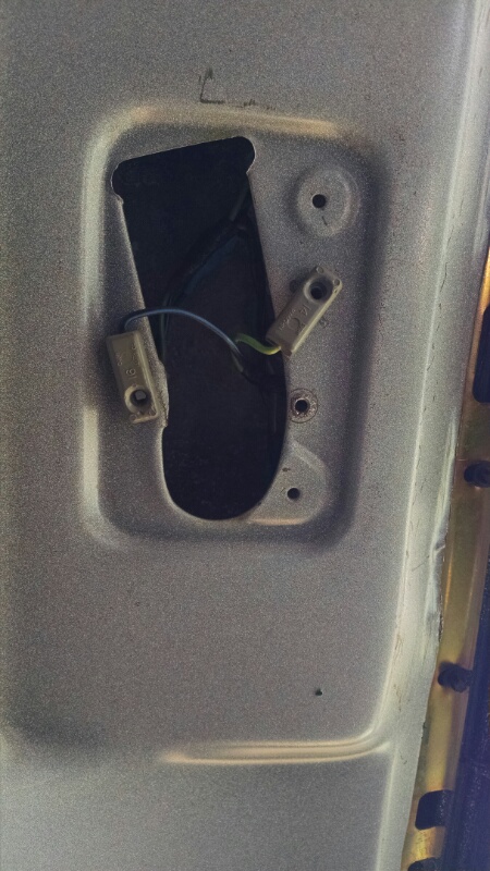 1992 Ford Bronco - This photo shows the wiring for an interior light, not a specific vehicle model or year.