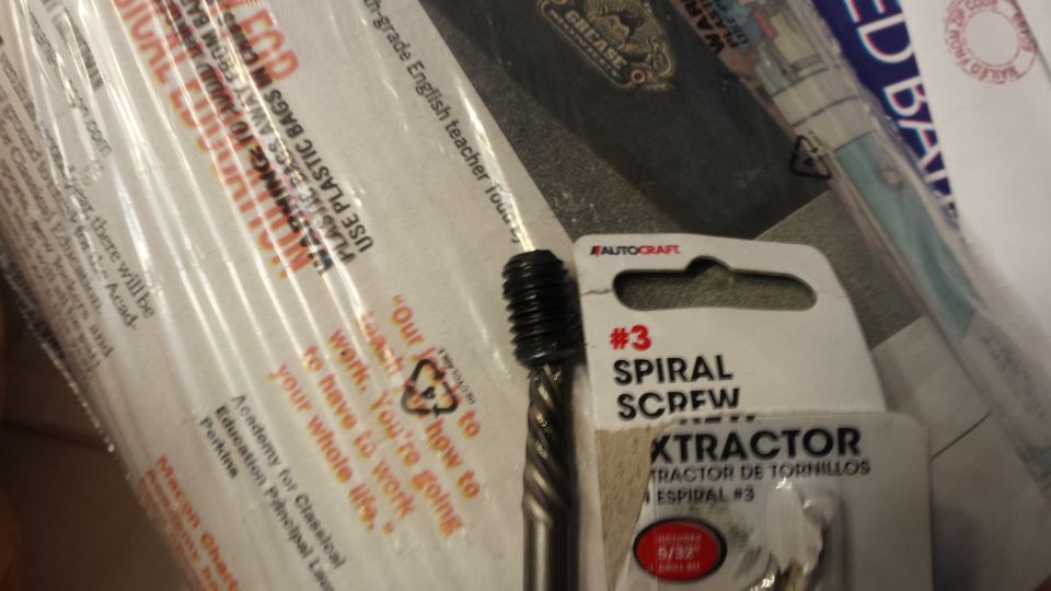 Autocraft #3 Spiral Screw Extractor tool and packaging.