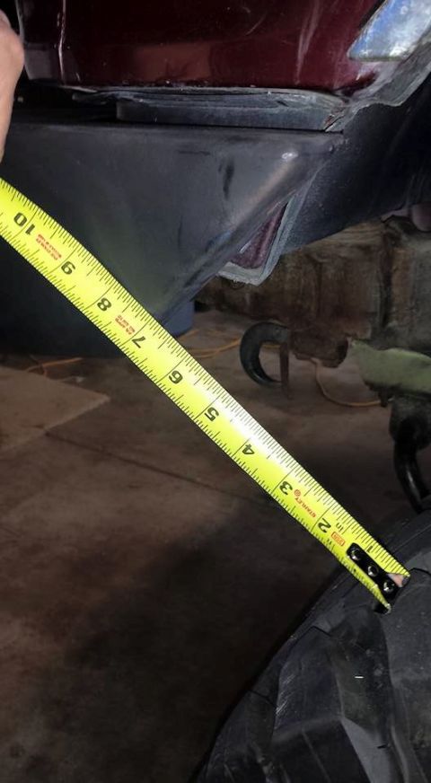 1996 Ford Bronco - New bumper 7" of clearance, much better