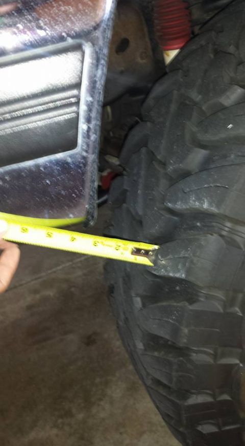 1996 Ford Bronco - Old bumper 3" of clearance.. not good