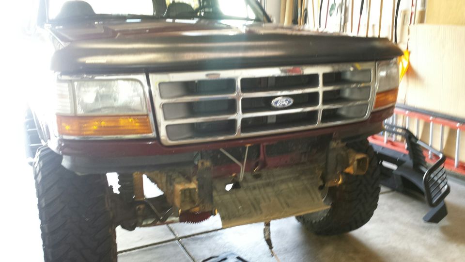 Bumper removed