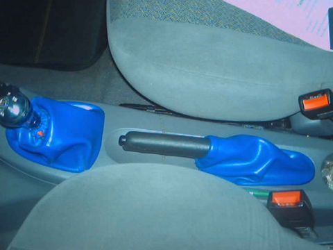 2000 Ford Focus - Custom E-brake and Shift boots...I made these myself