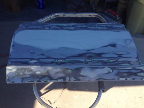 1978 Ford Bronco - Driver side door body filler work February 11 2015