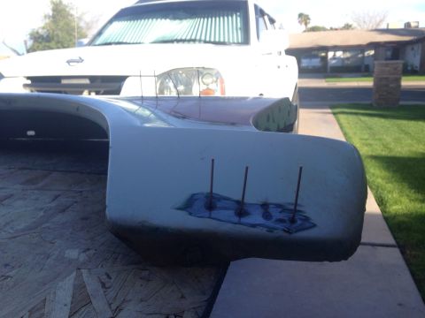 1978 Ford Bronco - Pulling a dent with a stud gun February 24 2015