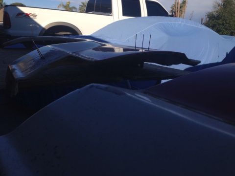 1978 Ford Bronco - Side view and close up of some studs welded on passenger front fender February 24 2015