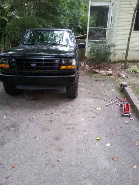 1994 Ford Bronco - Pos camber before driving
