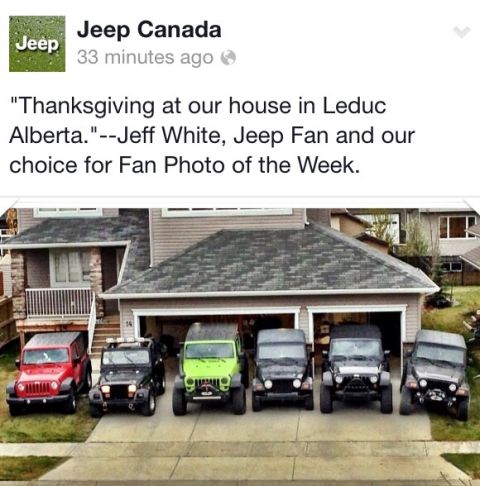 2013 Jeep Wrangler - Multiple Jeep Wranglers are parked in a driveway in front of a suburban house.